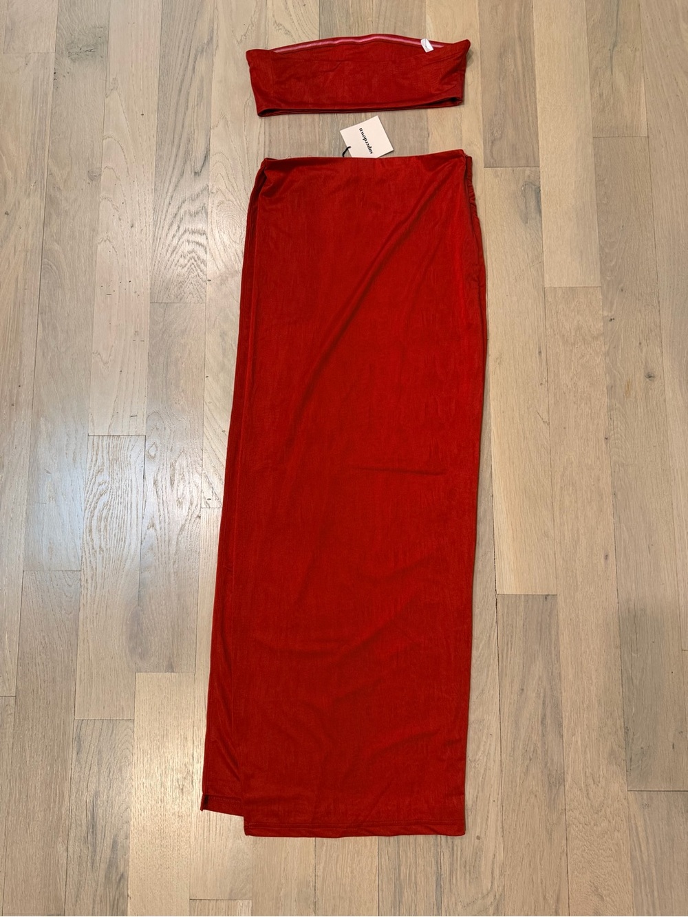 Revolve - Superdown - Karolyna Wrap Maxi Skirt in Red - Picture 8 of 8